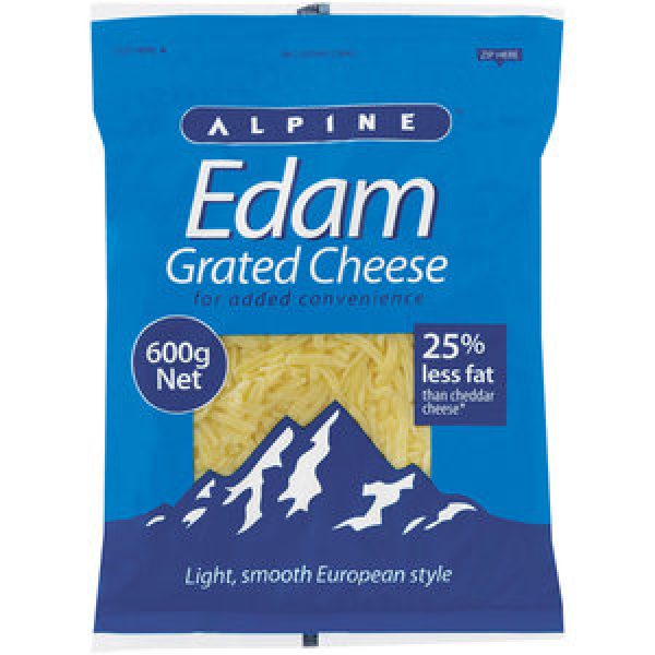 Alpine Cheese Grated Edam