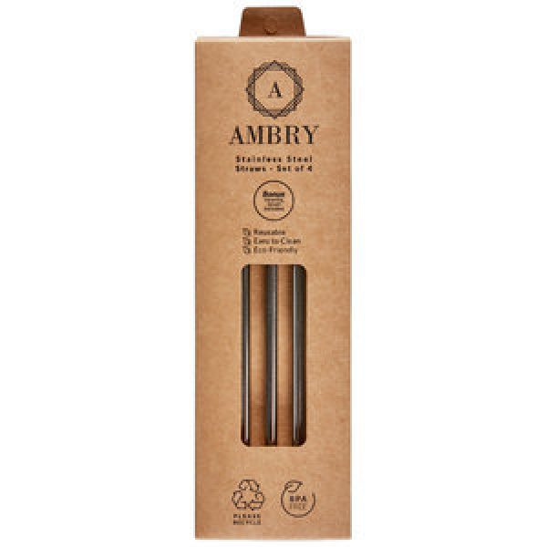 Ambry Straws Stainless Steel