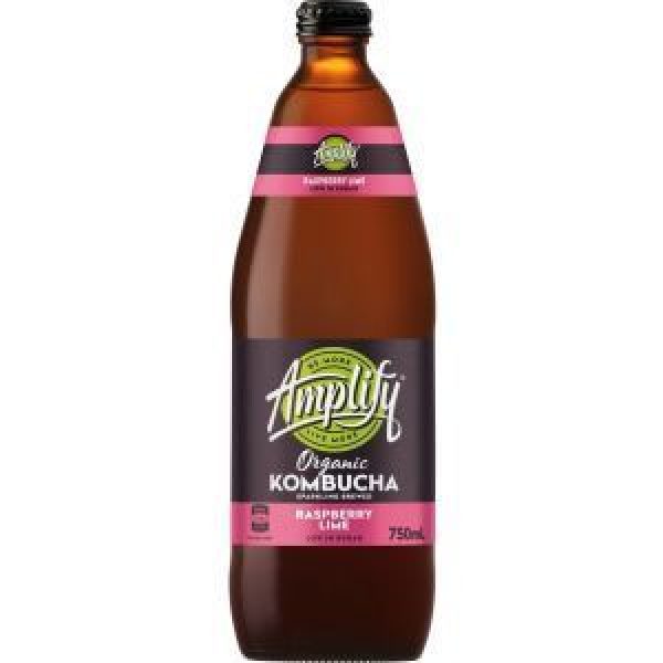 Amplify Organic Kombucha Raspberry Lime