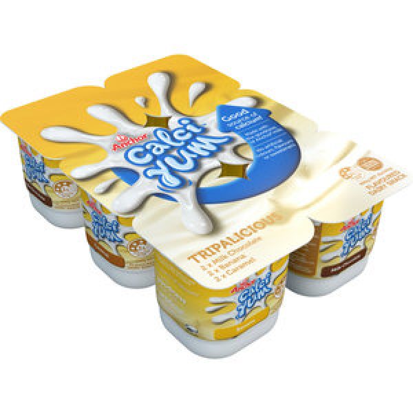 Anchor Calci Yum Dairy Food 6pk Milk Choc, Banana & Caramel