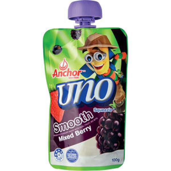 Anchor Uno Yoghurt Pouch Mixed Berry Smooth