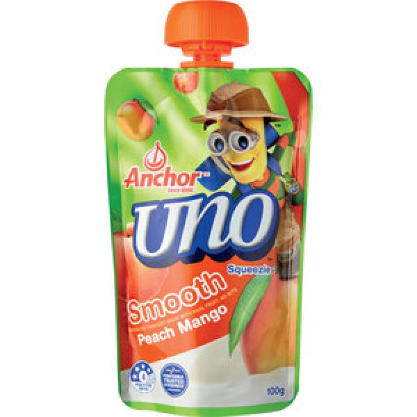 Anchor Uno Yoghurt Pouch Peach & Mango