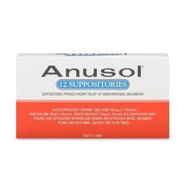 Anusol Suppositories Haemorroidal