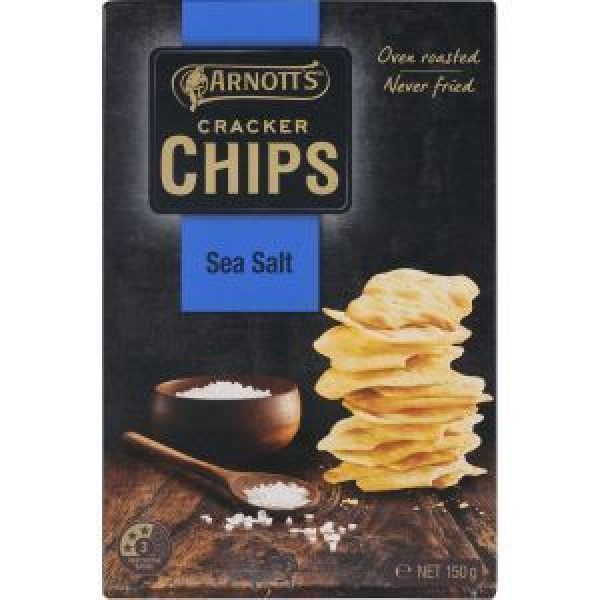 Arnotts Cracker Chips Sea Salt Reviews Black Box