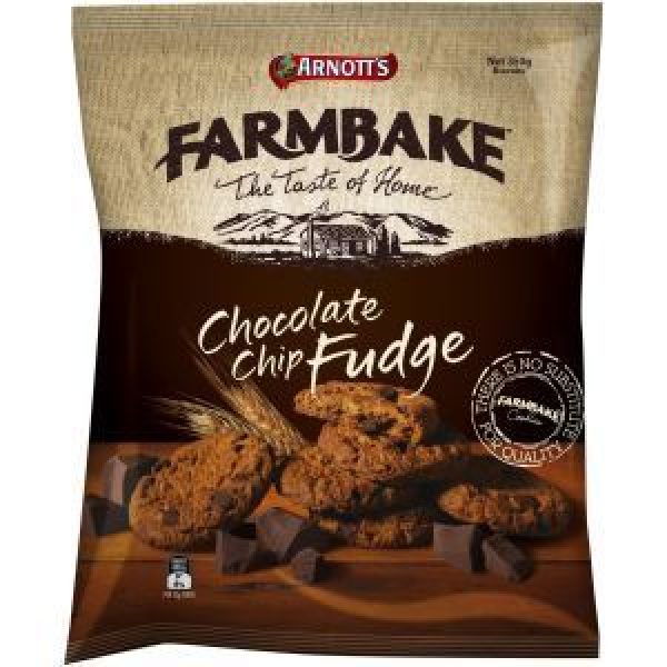 Arnotts Farmbake Cookies Choc Chip Fudge