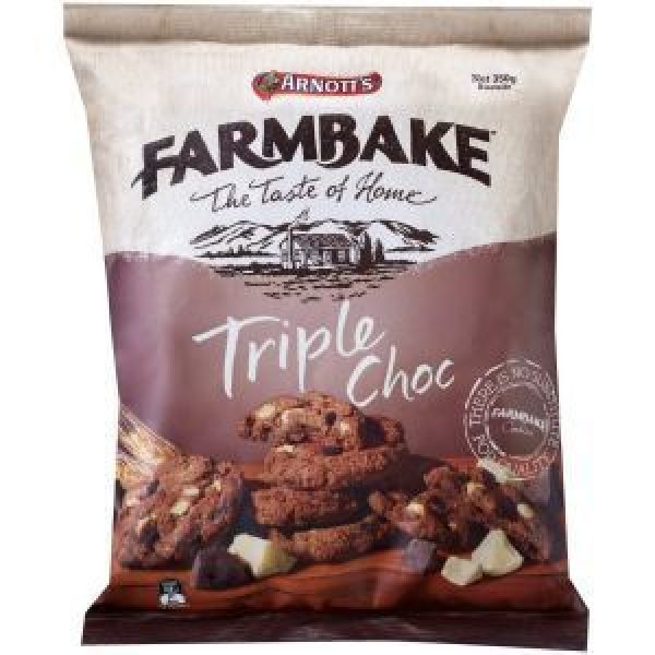 Arnotts Farmbake Cookies Triple Chocolate