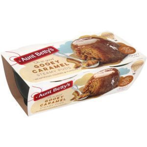 Aunt Bettys Steamed Pudding Gooey Caramel 2 X 95g
