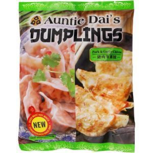 Auntie Dai Dumplings Pork & Garlic Chives