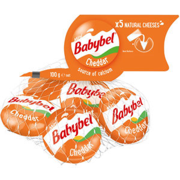 Babybel Semi Soft Cheese Cheddar 100g