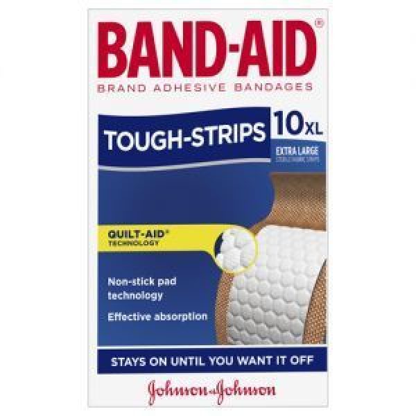 Band Aid Plasters Tough Strips Extra Large