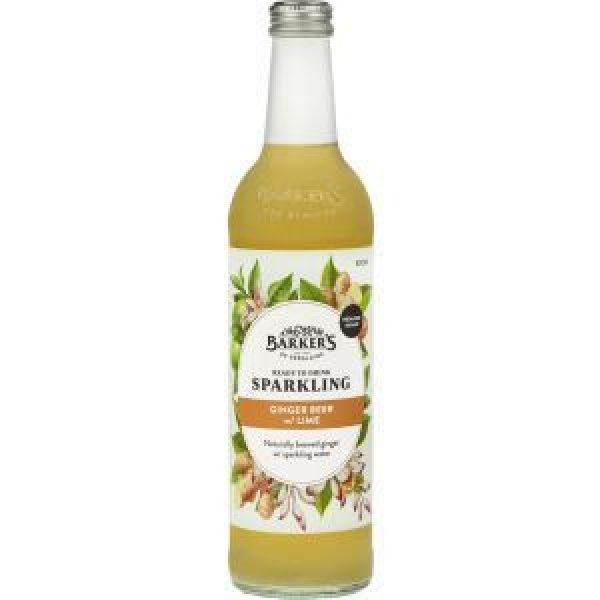 Barkers Fruit Drink Ginger Beer With Lime