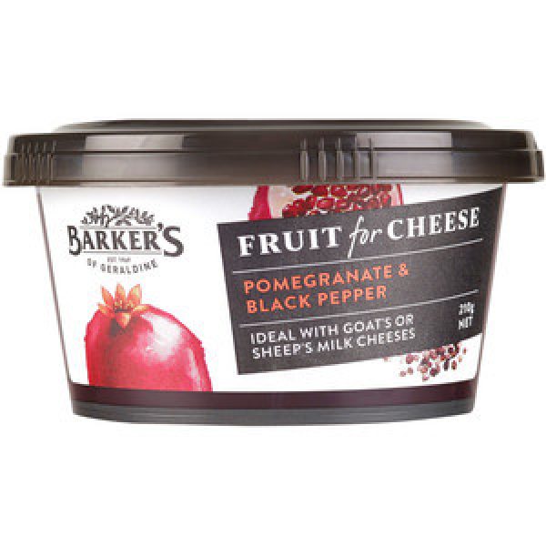 Barkers Fruit For Cheese Fruit Paste Pomegranate & Black Pepper