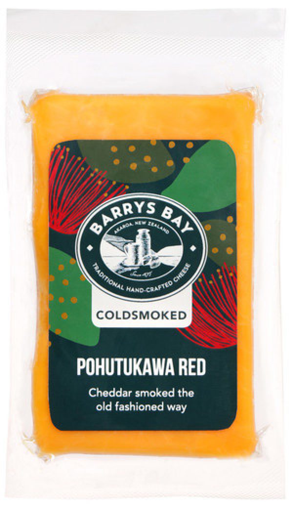 Barrys Bay Smoked Cheese Cold Smoked Pohutukawa Red