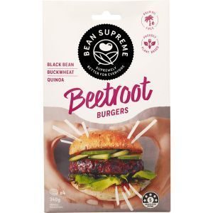 Bean Supreme Vegetarian Burgers Black Bean Beetroot