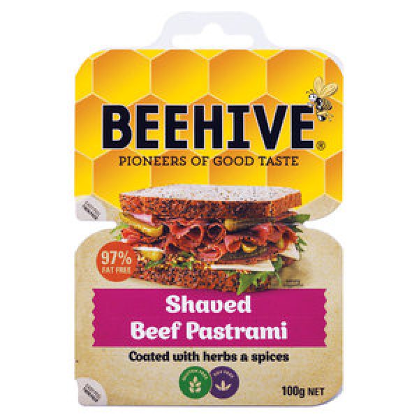 Beehive Pastrami Shaved Beef 2 X 50pks