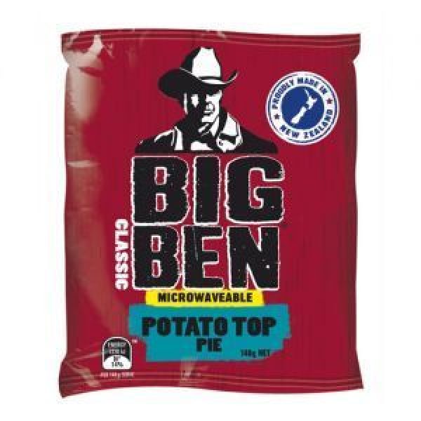 Big Ben Microwave Frozen Pie Single Potato Top