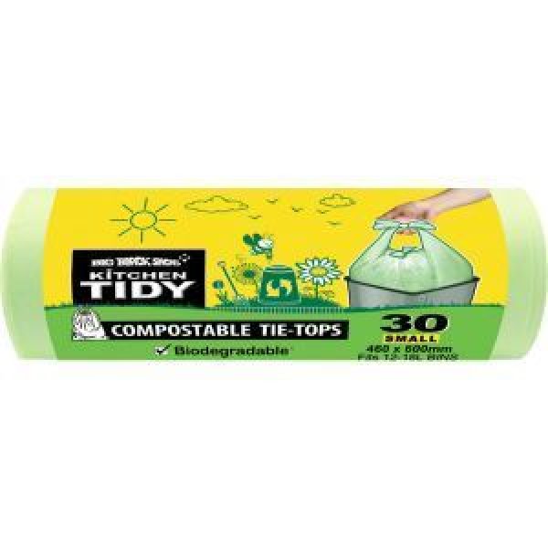 Big Black Sacks Kitchen Tidy Bags Small Compostable