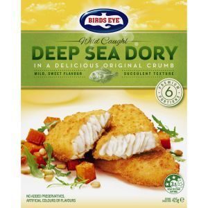 Birds Eye Deep Sea Dory Fish Fillets Original Crumbed 425g