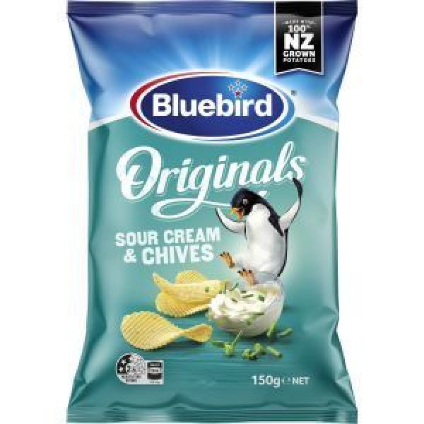 Bluebird Originals Potato Chips Sour Cream & Chives