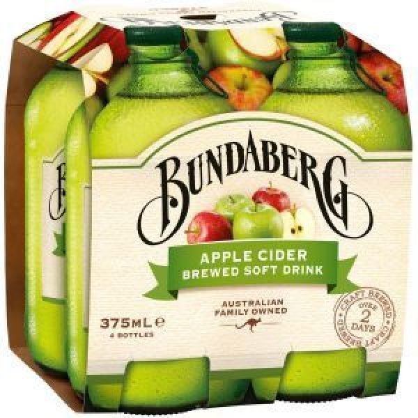 Bundaberg Soft Drink Apple Cider 375ml Reviews Black Box