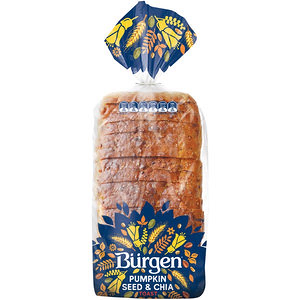 Burgen Toast Bread Pumpkin Seeds & Chia