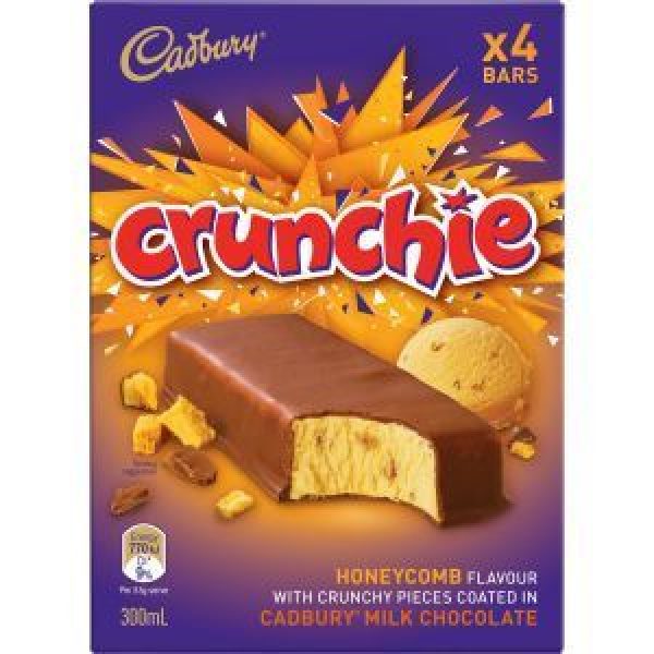Cadbury Crunchie Ice Cream Bar 300ml Reviews - Black Box