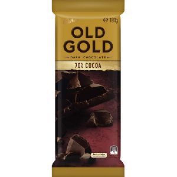 Cadbury Old Gold Chocolate Block 70% Cocoa