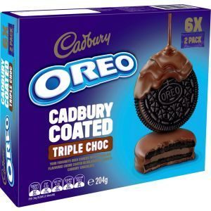 Cadbury Oreo Cream Filled Choc Coated Triple Choc