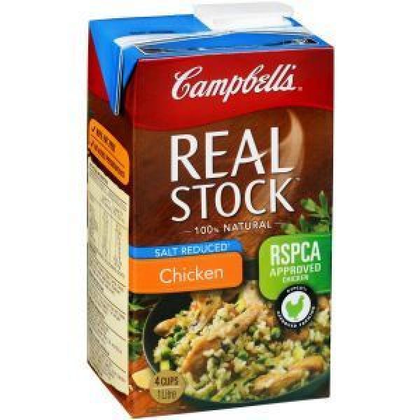 Campbells Real Stock Chicken Stock Liquid Salt Reduced Reviews Black Box