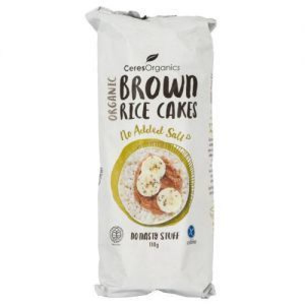 Ceres Organics Rice Cakes Brown No Added Salt