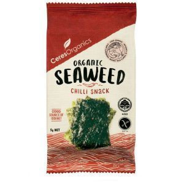 Ceres Organics Seaweed Snack Mild Chilli Nori