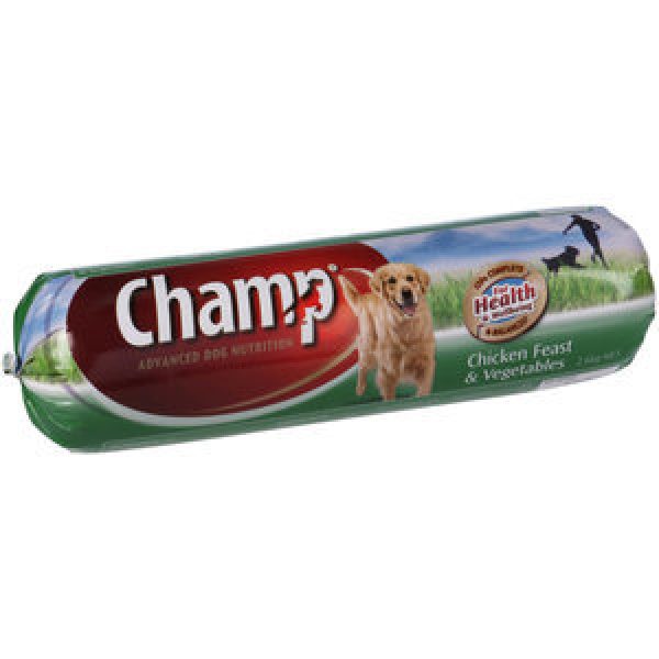 Champ Dog Rolls Chicken Feast & Vegetables
