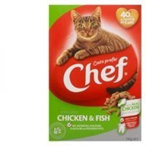 Chef Dry Cat Food Tasty Chicken & Fish