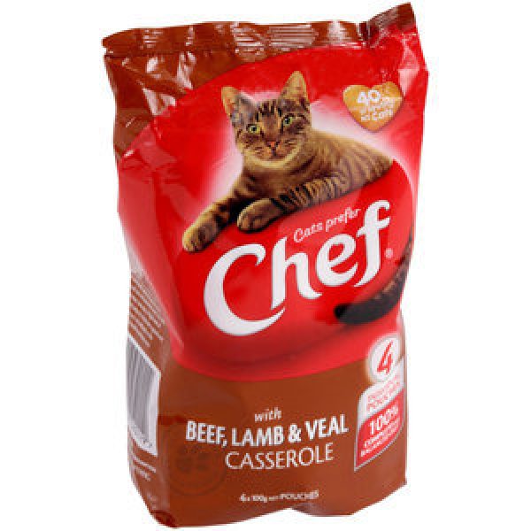 Chef Singles Cat Food Beef, Lamb & Veal 100g Reviews Black Box