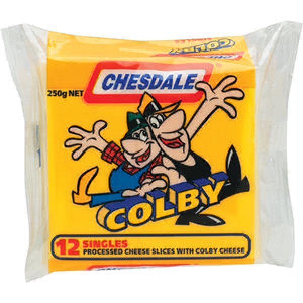 Chesdale Cheese Slices Colby Processed