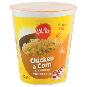 Choice Instant Noodles Cup Chicken & Corn Reviews - Black Box
