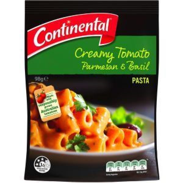 Continental Pasta & Sauce Pasta Dish Creamy Tomato Parmesan & Basil Reviews Black Box