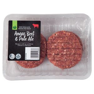 Countdown Burger Patties Angus Beef & Pale Ale 400g