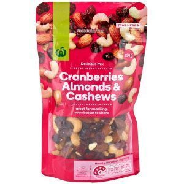 Countdown Nut & Fruit Mix Cashews Cranberries & Almonds