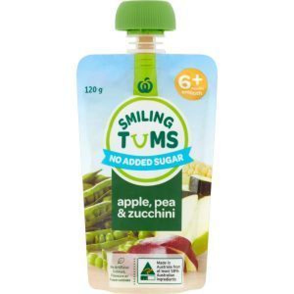 Countdown Smiling Tums Baby Food Apple, Pea & Zucchini