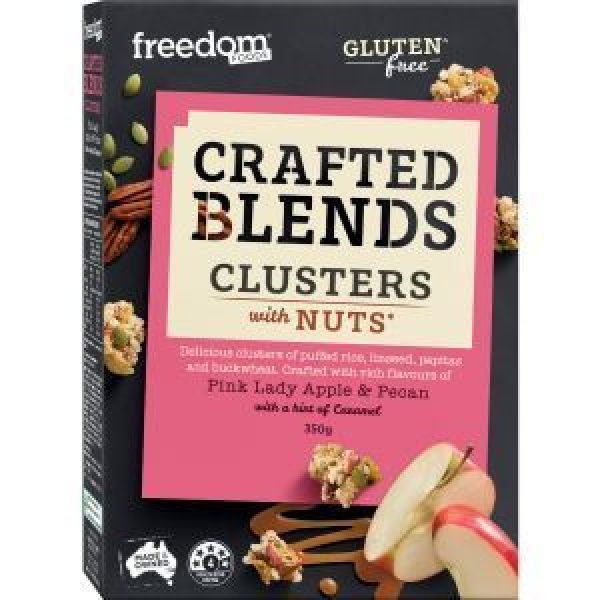Crafted Blends Gluten Free Cereal Apple & Pecan Clusters