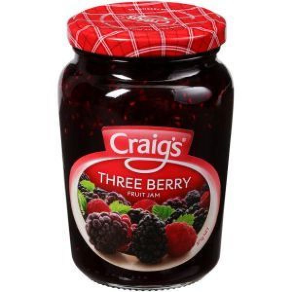 Craigs Mixed Berry Jam 3 Berries Reviews Black Box
