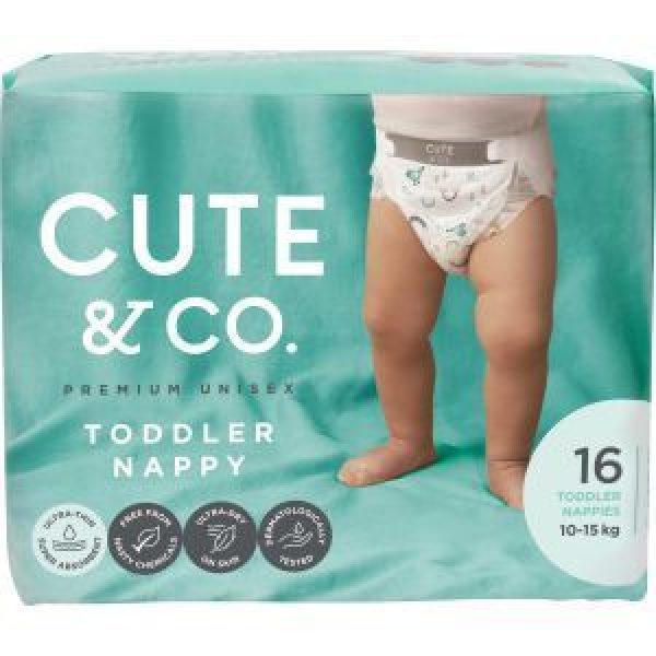 Cute & Co Toddler Nappies 10-15kg