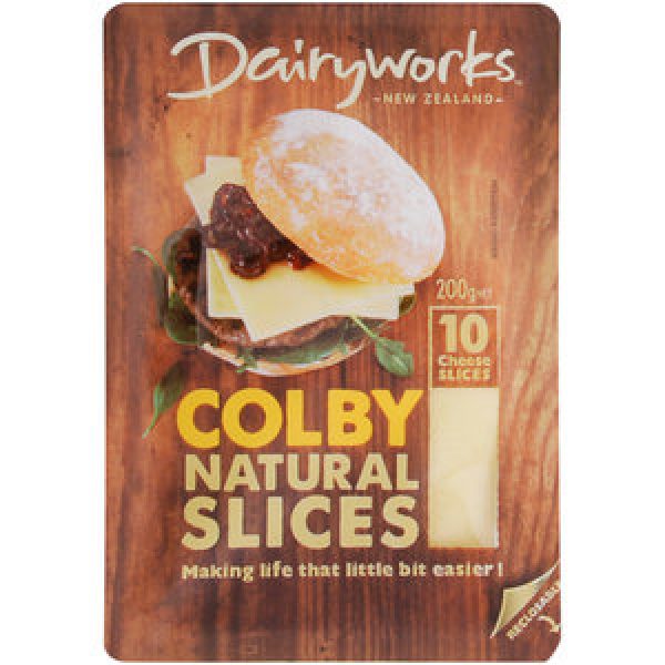Dairyworks Cheese Slices Colby