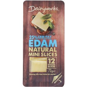 Dairyworks Cheese Slices Edam Mini