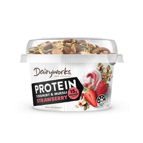 Dairyworks Protein Yoghurt and Muesli Strawberry