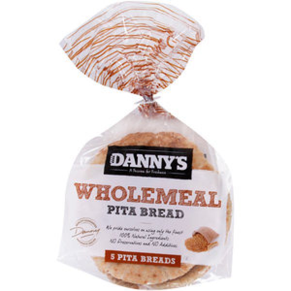 Dannys Pita Bread Wholemeal