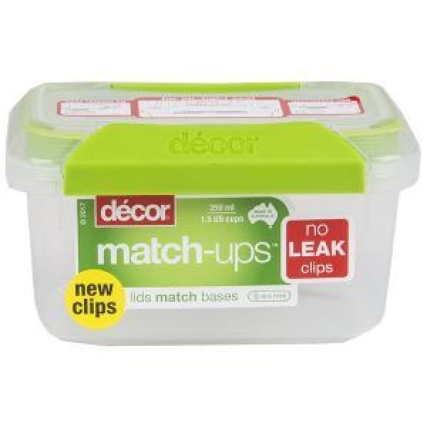 Decor Match-ups Oblong With Clips Green