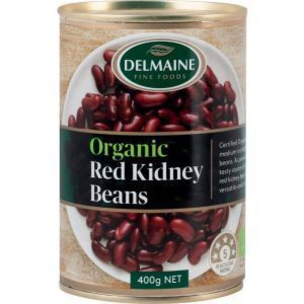 Delmaine Beans Red Kidney Organic