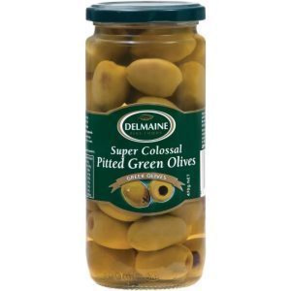 Delmaine Olives Green Pitted